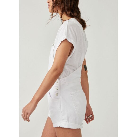Free People White Denim Romper - Picture 8 of 11